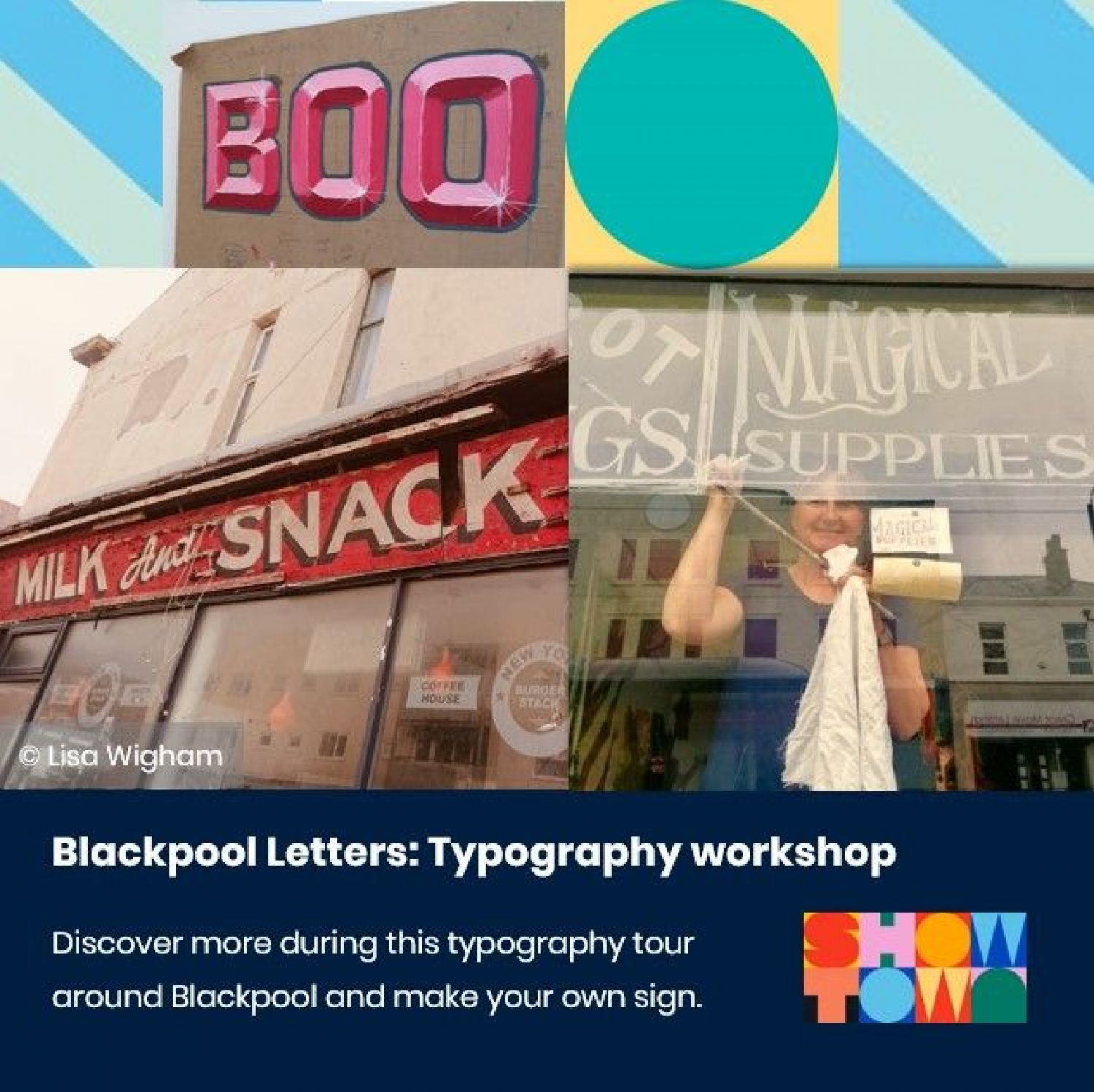 Blackpool Letters Typography Workshop and Walking Tour with Lisa Wigham