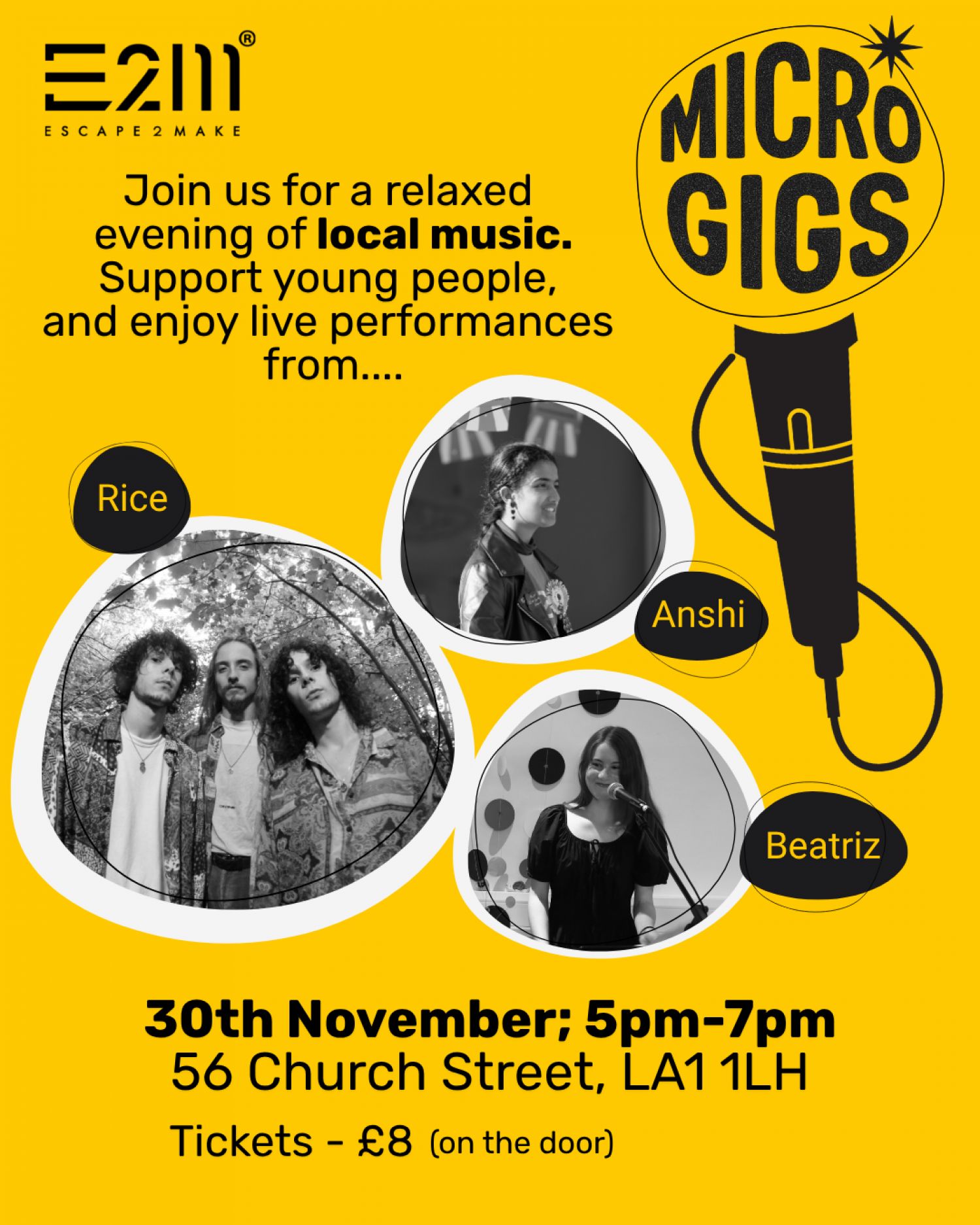 Escape 2 Make - Microgigs -Fundraising Event