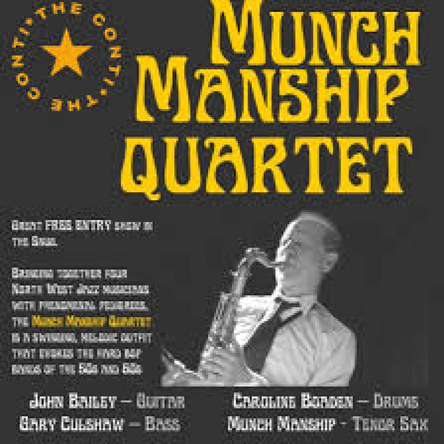 Snug Sofa Sessions :- Munch Manship Quartet - (Free Entry)