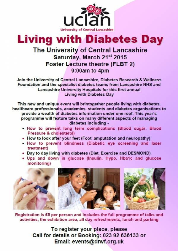 UCLan Living With Diabetes Day