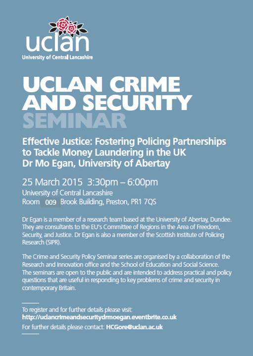 The Crime And Security Policy Seminar Series