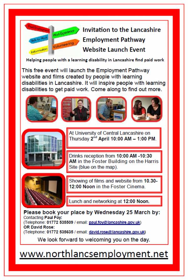 The Launch Event For The Lancashire Learning Disability Employment Pathway