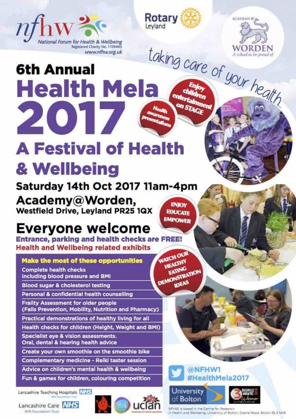 Leyland Health Mela Reflection 14/10/17