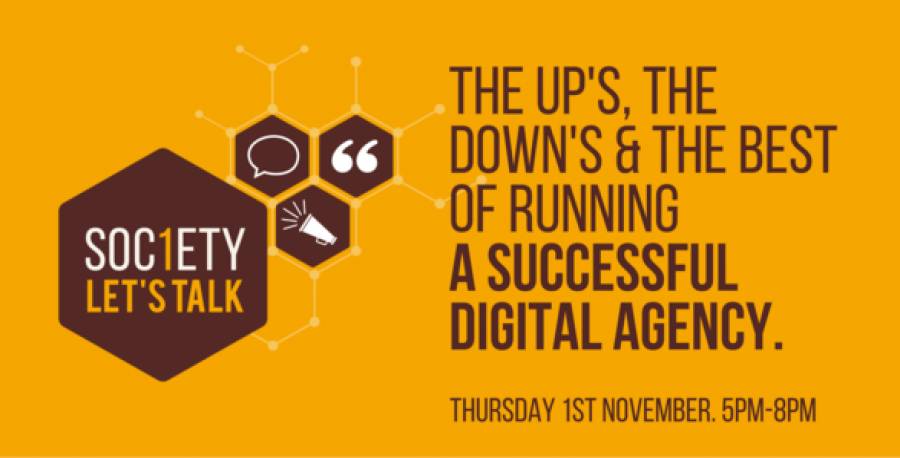 Let\'s Talk - Digital Agency Guidance - Society 1 - Preston - 5-8pm - 1/11/18