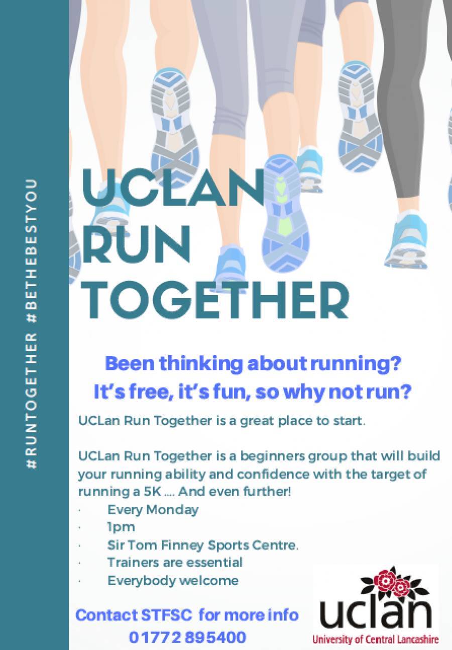 UCLAN Run Together - Sir Tom Finney Sports Centre - UCLAN - 1-.145pm- 25/3/19