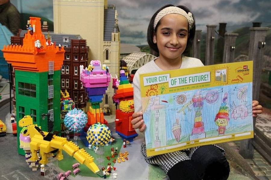Preston Girl\'s Vision Of Britain By 2219 Created In Lego
