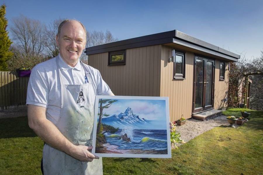 How This Former Preston Policeman Has Got All Arty From His Fulwood Back Garden 