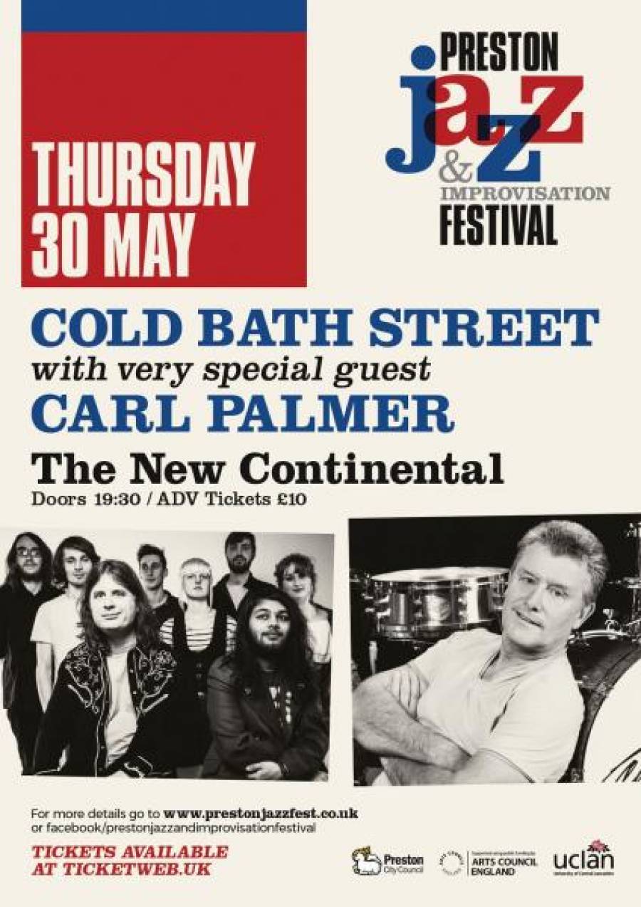Cold Bath Street With   Guest Carl Palmer (Emerson, Lake & Palmer) The Continental - 7.30pm- 30/5/19