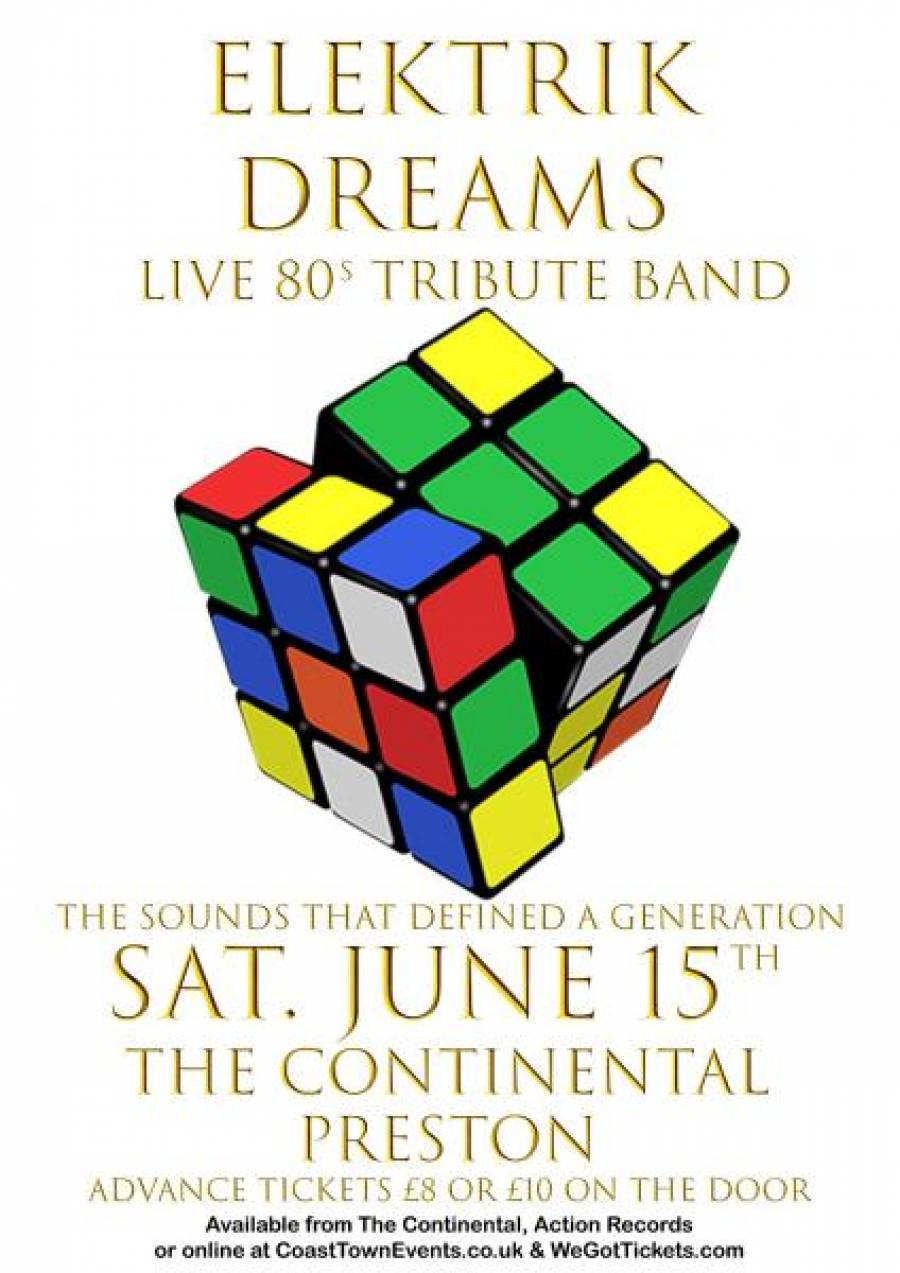 Elektrik Dreams - Live 80\'s Tribute -New Conti - 8pm - 15/6/19