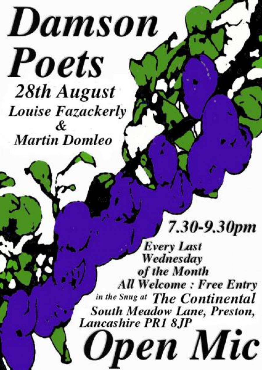 Damson Poets - The New Continental - 7.30pm- 28/8/19