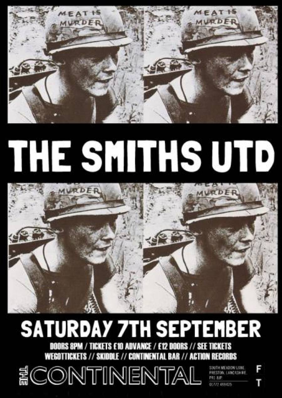 The Smiths Tribute Band - Continental - Preston - 8pm - 7/9/19