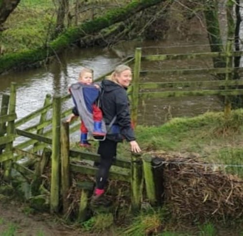 Brave mum walks for charity for the good of young people