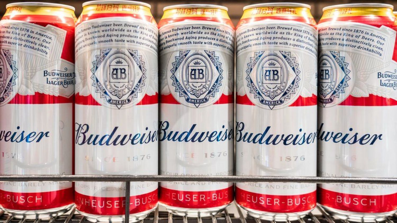 Budweiser has  a shelf empty for new employees