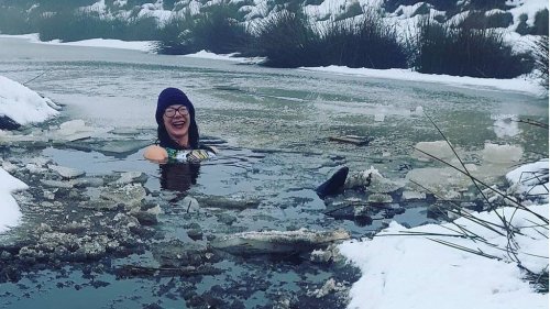January swimmers brave the ice and cold for homeless charity